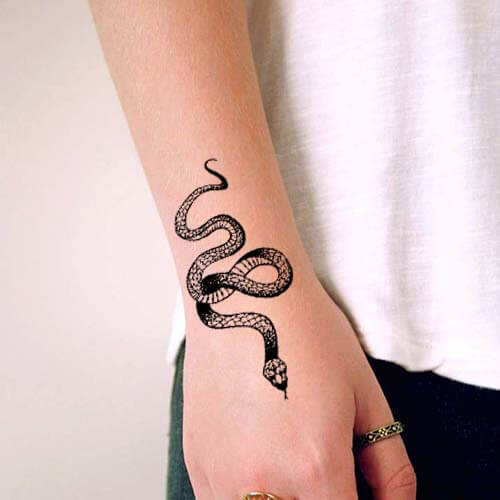 Snake Forearm Temporary Tattoo – neartattoos